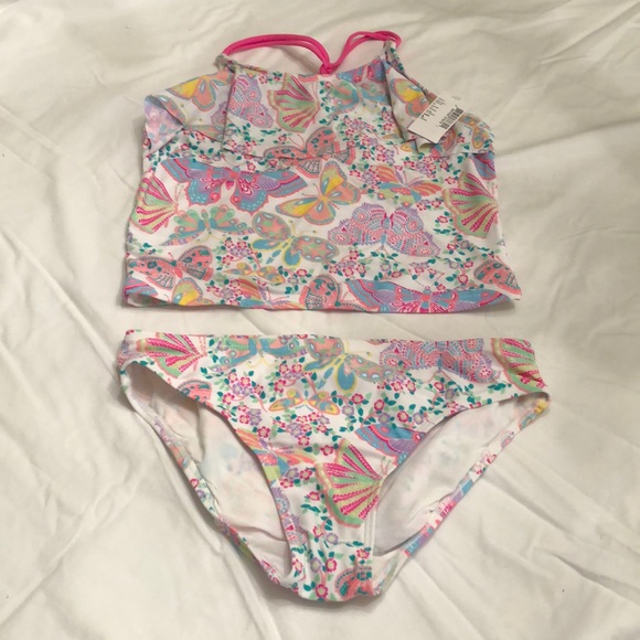 2 PC Bathing Suit Swimsuit UPF 50 KIDS Swimwear Toddlers TCP Little Girls Swim